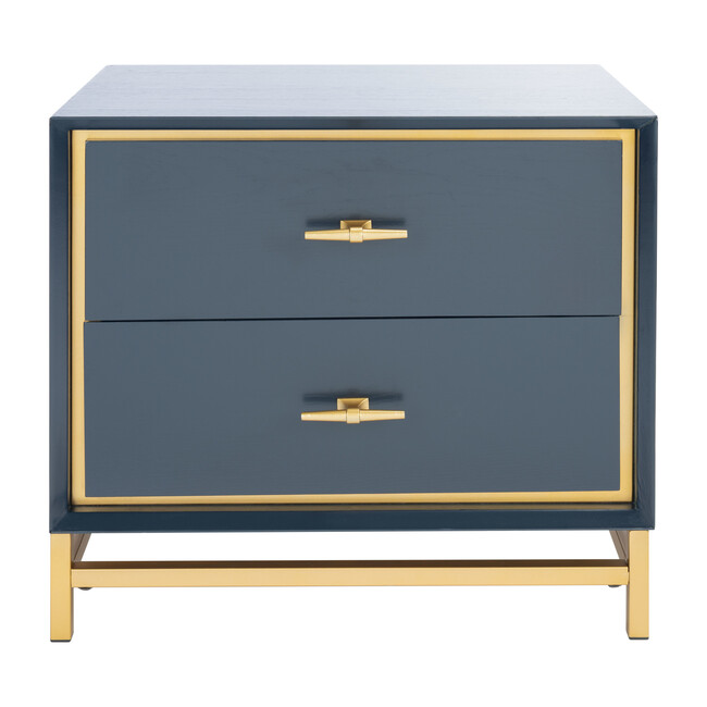 Fenno 2-Drawer Nightstand, Teal