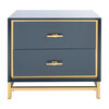 Fenno 2-Drawer Nightstand, Teal - Nightstands - 1 - thumbnail