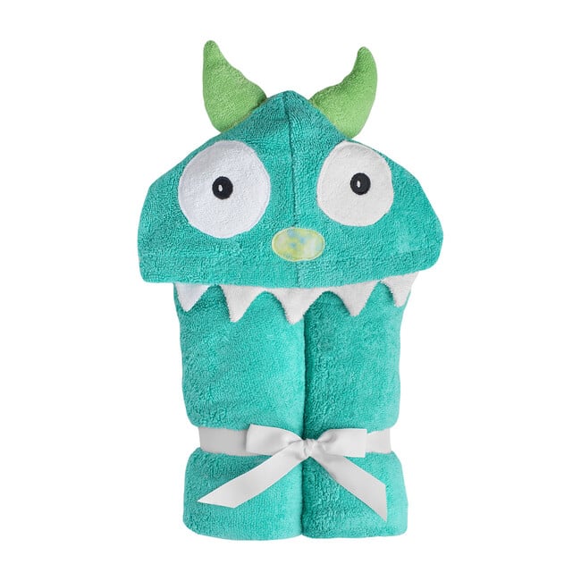 Monster Hooded Towel, Turquoise