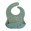 Silicone Bib and Foldable Placemat Set, Camper Sage Green - Bibs - 3