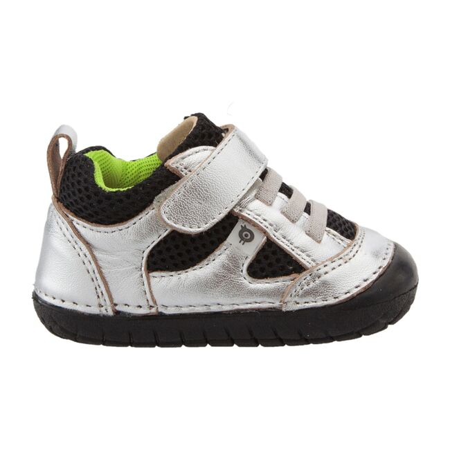 Bru Pave Sneaker, Silver & Lime