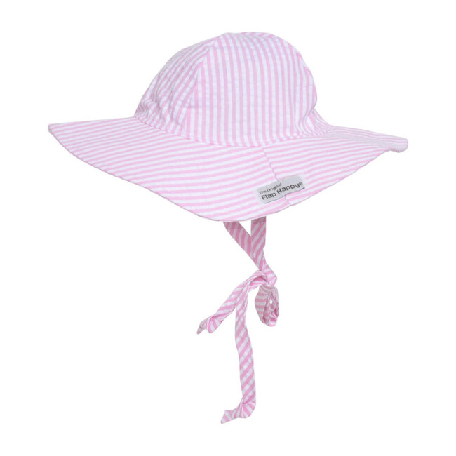 Floppy Hat 2 Pack, White Eyelet & Pink Stripe Seersucker