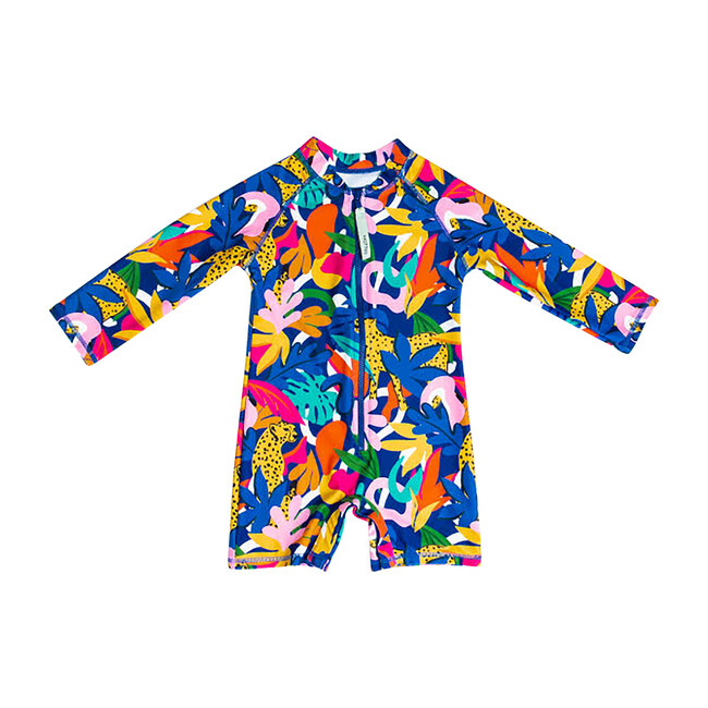 *Exclusive* Mini Taylor Long Sleeve Sunsuit, Jungle Roar