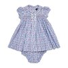 Valentina Baby Dress, Blue Floral - Dresses - 1 - thumbnail