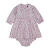 Classic Long Sleeve Baby Dress, Myrtle - Dresses - 1 - thumbnail
