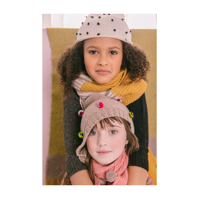 Candy Dot Beanie, White