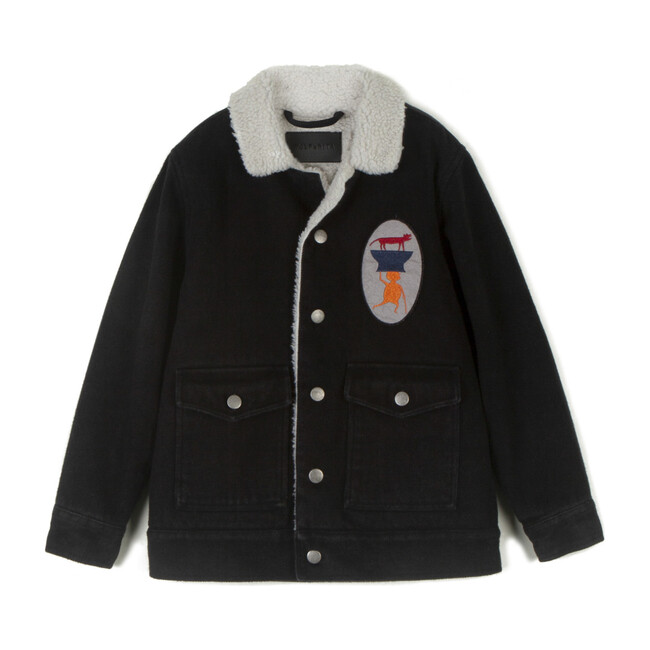 Adão Coat, Denim Black
