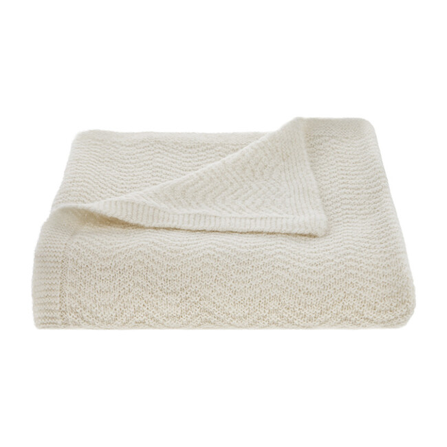 Wave Baby Blanket, Cream