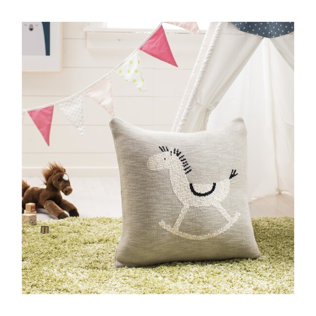 Tater Trot Pillow, Grey