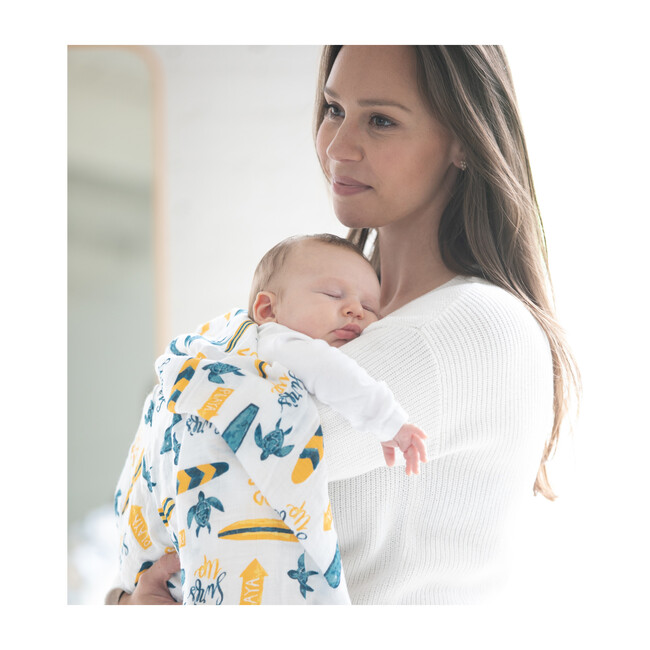 Swaddle Blankets, Surf + Sea Turtles