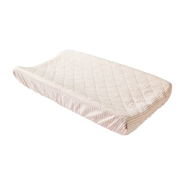 Stripes Away Changing Pad Cover, Petal - Changing Pads - 1