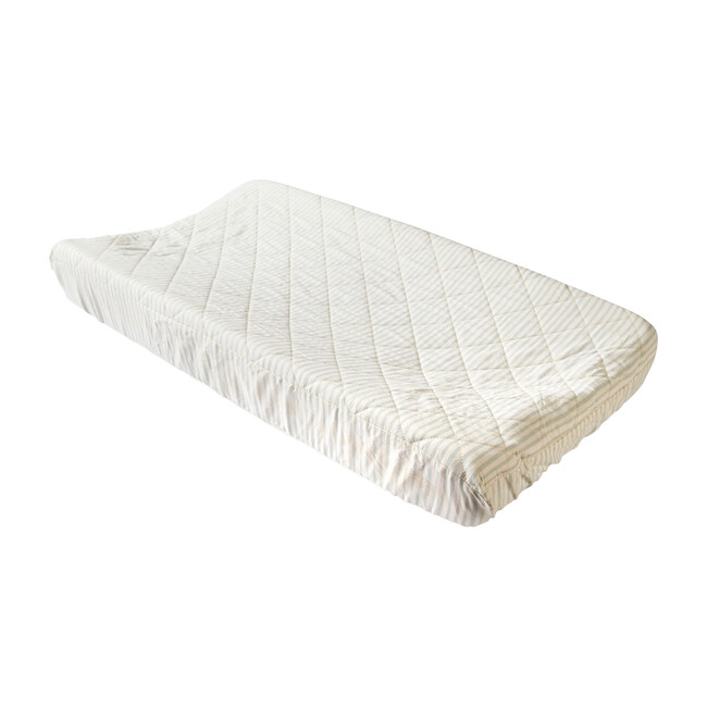 Stripes Away Changing Pad Cover, Sea - Changing Pads - 1