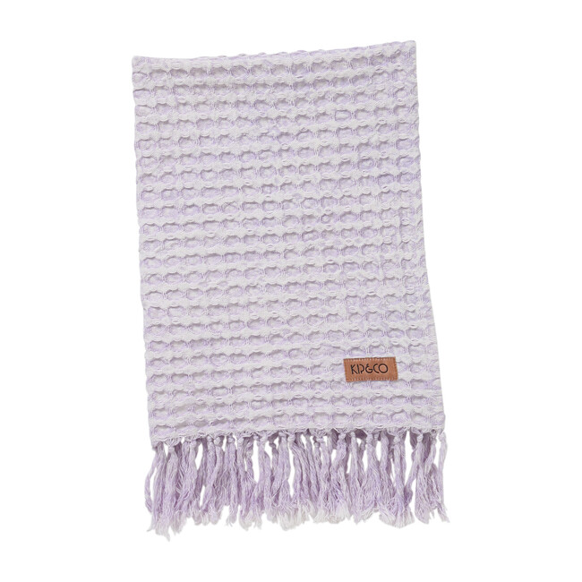 Waffle Hand Towel, Pastel Lilac - Towels - 1