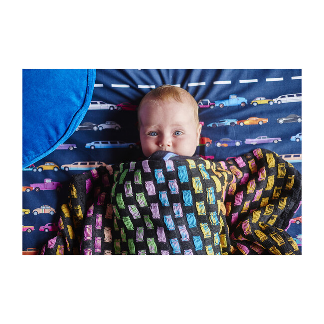 Stroller Blanket, Mexican Rainbow - Blankets - 2
