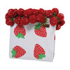 Pompom Cotton Baby Blanket, Strawberry - Blankets - 1 - thumbnail