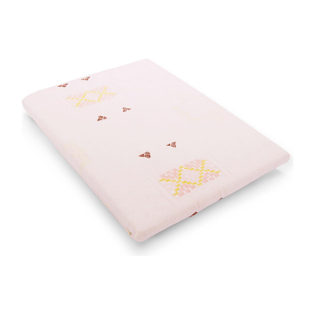 Cotton Percale Crib Sheet, Cactus Silk Blush - Crib Sheets - 1