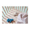 Cotton Percale Crib Sheet, Ecru Maze Kuba Cloth - Crib Sheets - 2