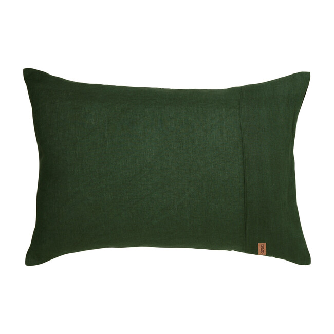 Linen Pillowcase Set, Moss Green Kip & Co Shams & Pillows