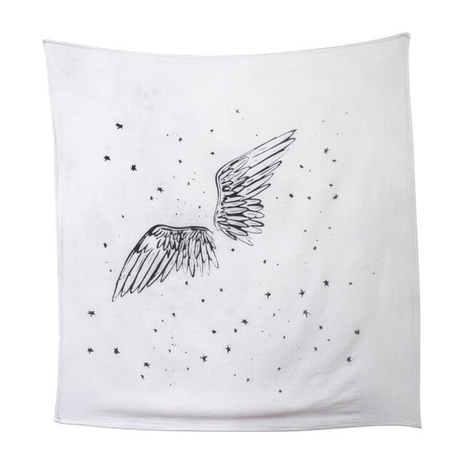 Organic Cotton Gauze Swaddle, Angel Wings
