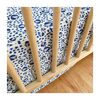 Thistle Panel Crib Skirt, Indigo - Sheets - 1 - thumbnail