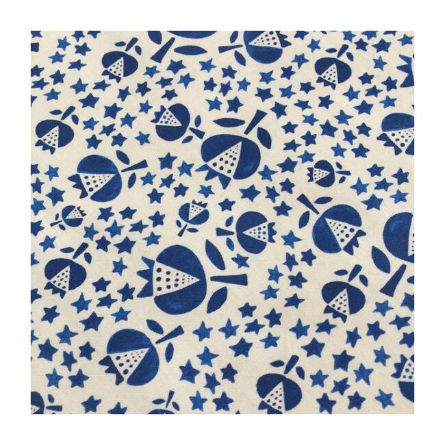 Thistle Panel Crib Skirt, Indigo - Sheets - 3