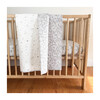 Sleep Tight Wholecloth Crib Quilt, White/Grey - Quilts - 2