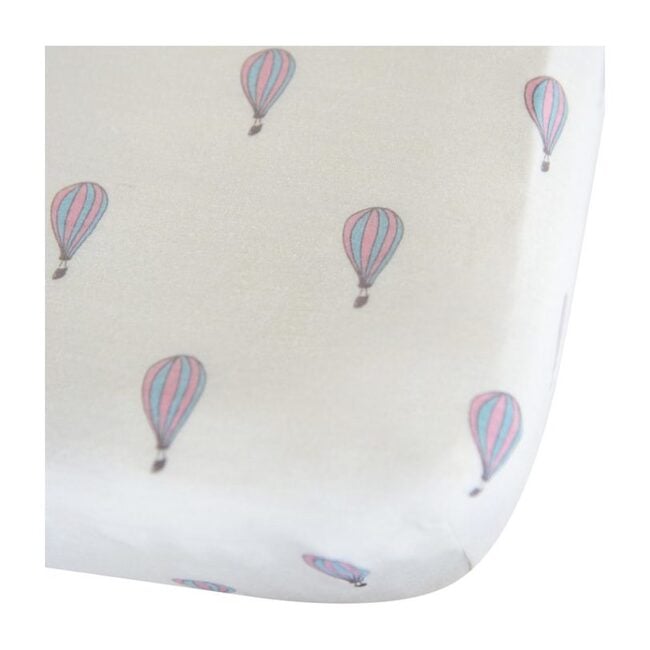 Merino Wool Crib Sheet, Hot Air Balloons