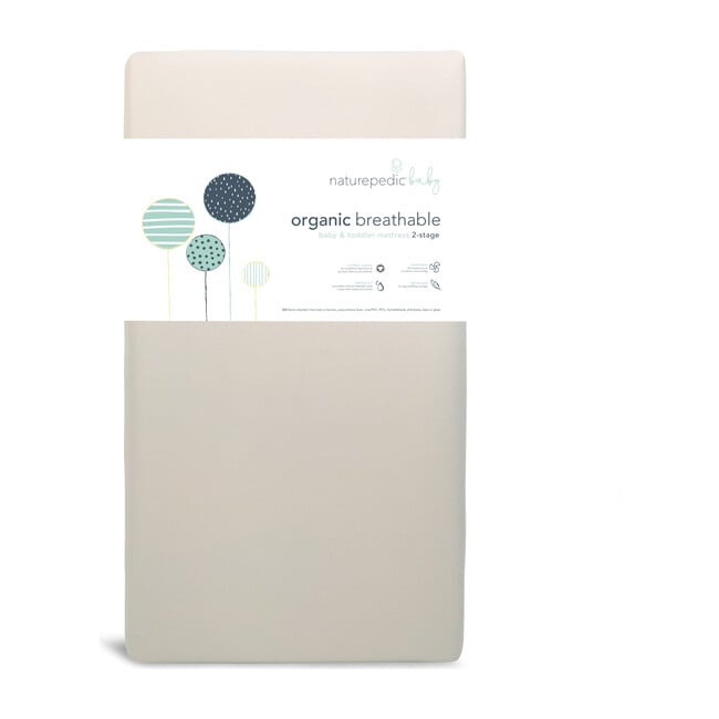 Organic Breathable Baby Crib & Toddler Mattress, Lightweight 2-Stage - Mattress Pads - 1