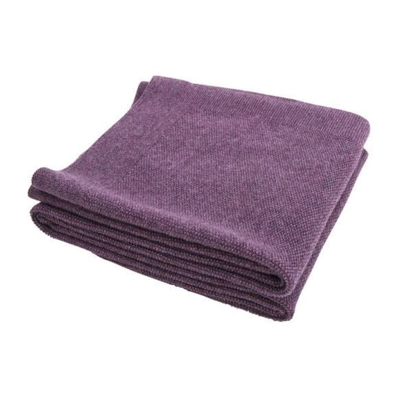 Merino Wool Little Crown Blanket, Purple