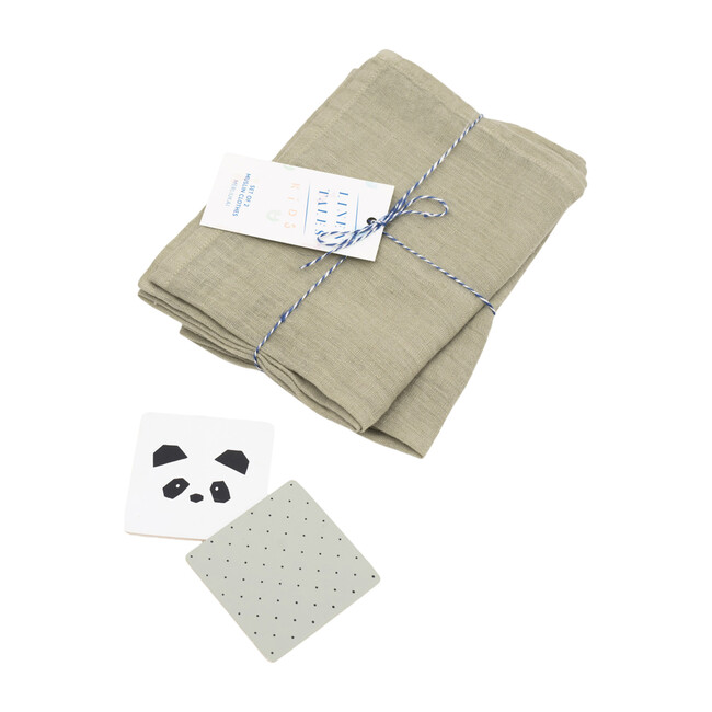 Set of 2 Muslin Cloth, Sage