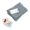 Set of 2 Muslin Cloth, Blue Fog