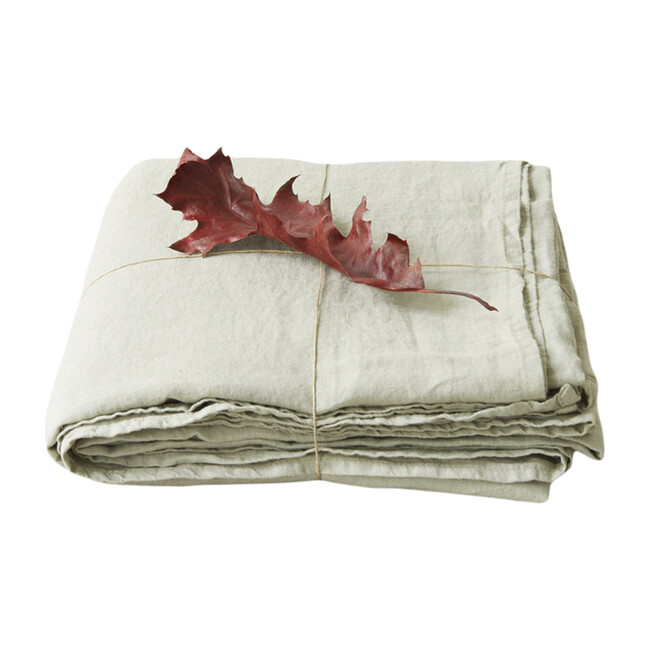 Linen Flat Sheet, Sage - Sheets - 1