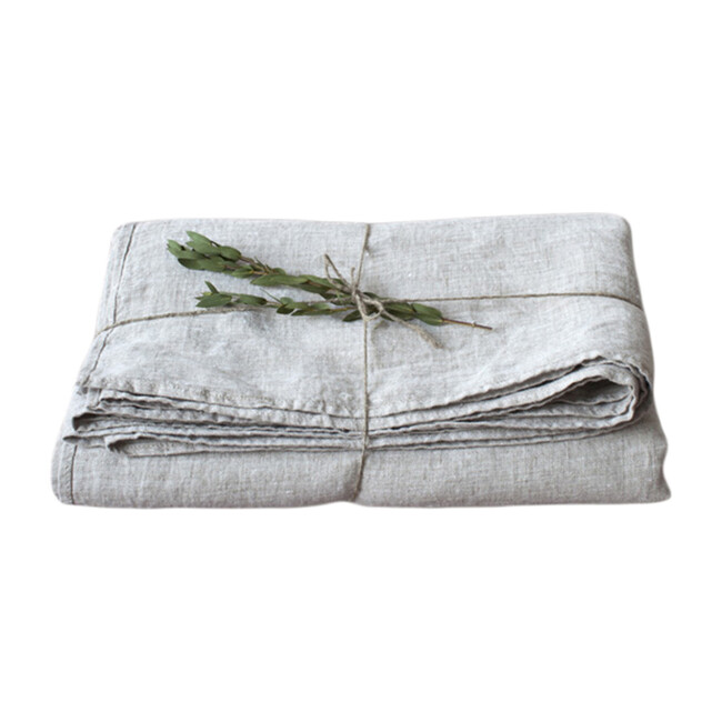 Linen Flat Sheet, Melange