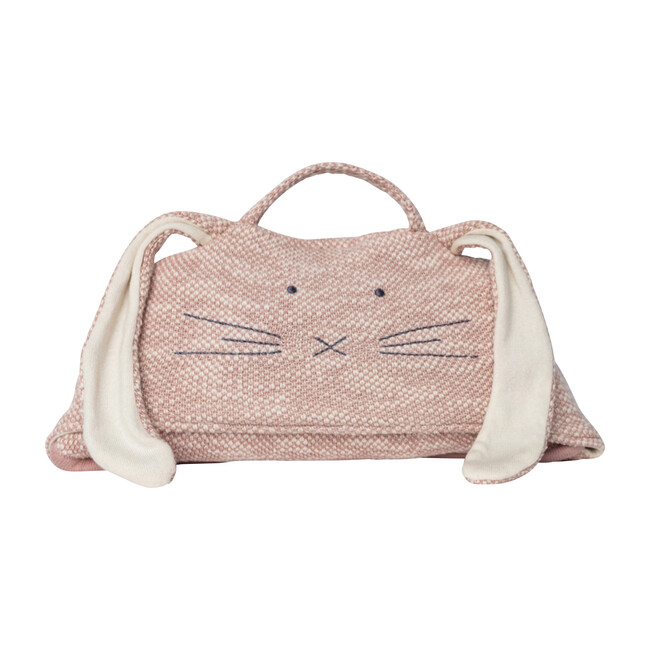 Organic Cotton Kids Travel Blanket, Bunny