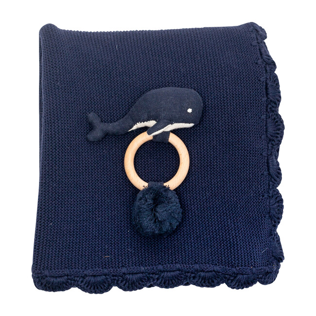 Organic Cotton Heirloom Baby Gift Set, Navy
