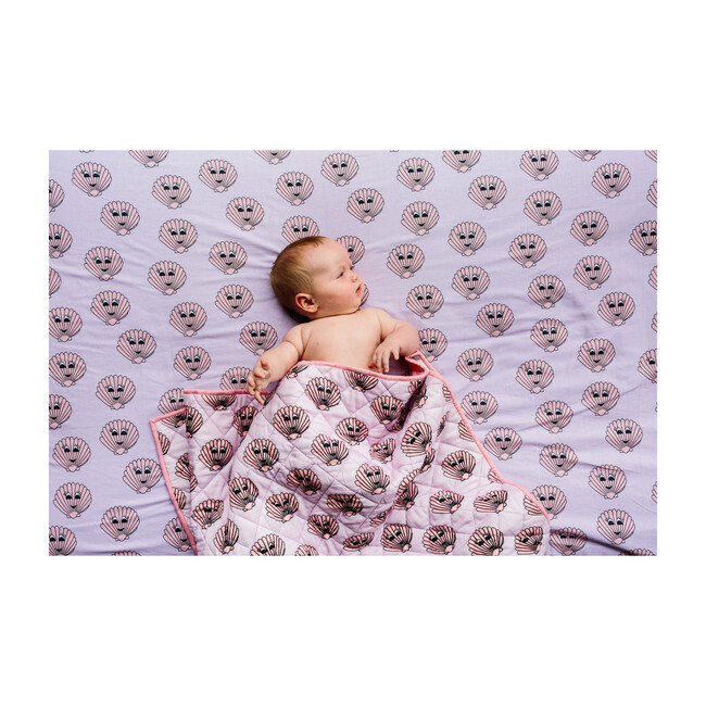 Cotton Crib Sheet, Clams - Sheets - 2