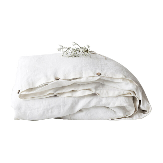 Linen Duvet Cover, White