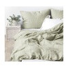 Linen Fitted Sheet, Sage - Sheets - 2