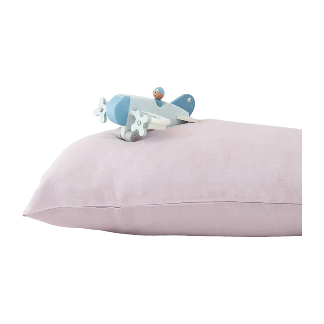 Kids Linen Pillowcase, Pink Lavender