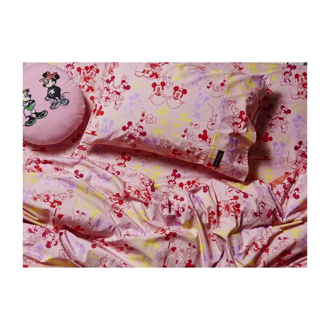 Cotton Fitted Sheet, Lover Boy Pink - Sheets - 2