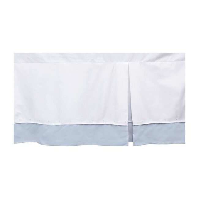 Crib Skirt, Baby Blue - Crib Skirts - 1