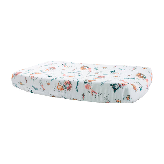 Muslin Changing Pad, Mermaid - Changing Pads - 1