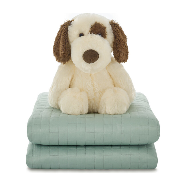 Kids Weighted Blanket Set, Green