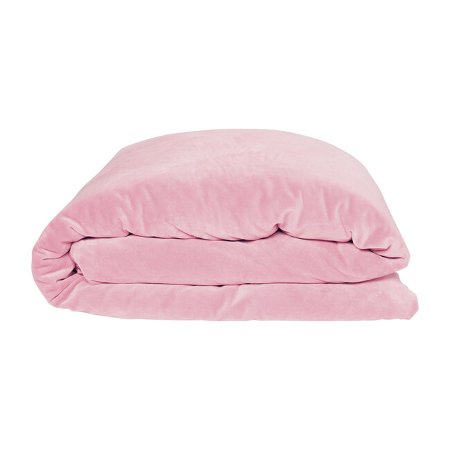 Velvet Duvet Cover, Guava Pink - Quilts - 1