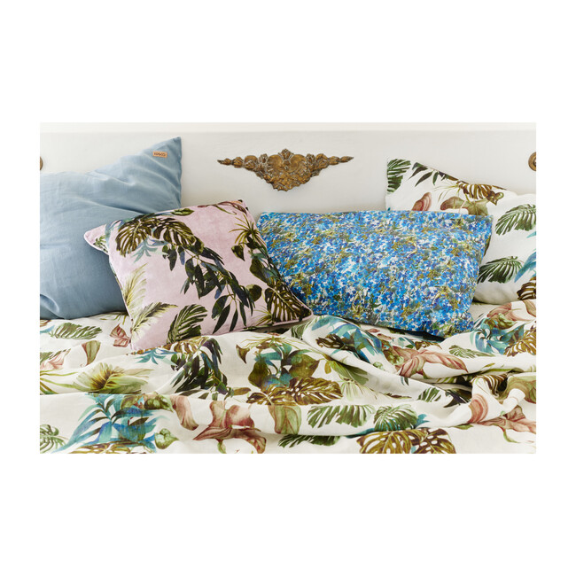 Velvet Cushion Cover, Foliage Lilac - Pillows - 2