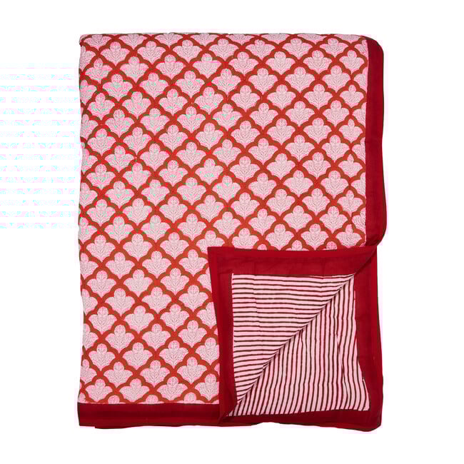 Jemina Quilt, Red - Quilts - 0