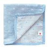 100% GOTS-Certified Organic Cotton Hanky, Turquoise - Bibs - 1 - thumbnail
