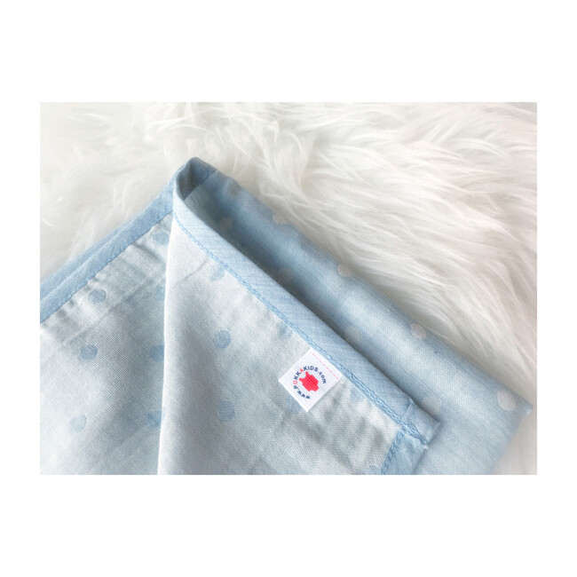 100% GOTS-Certified Organic Cotton Hanky, Turquoise - Bibs - 3