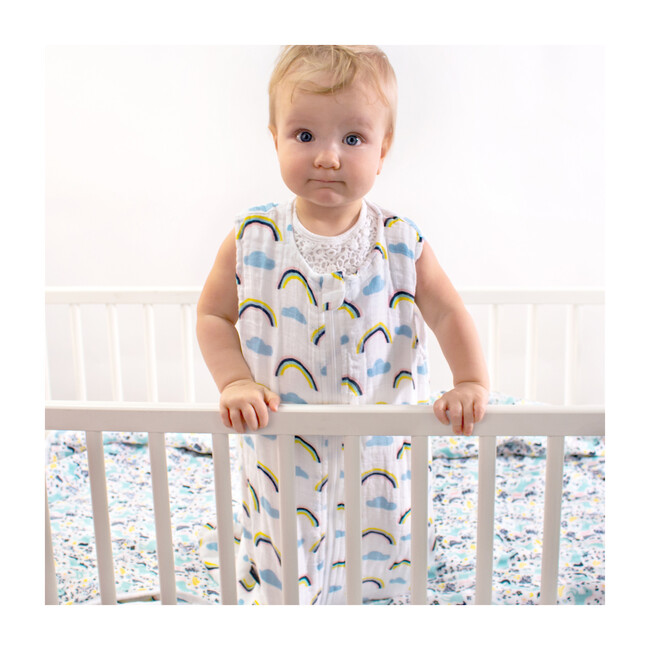 Muslin Bedtime Sleeper, Rainbow - Sleepbags - 2