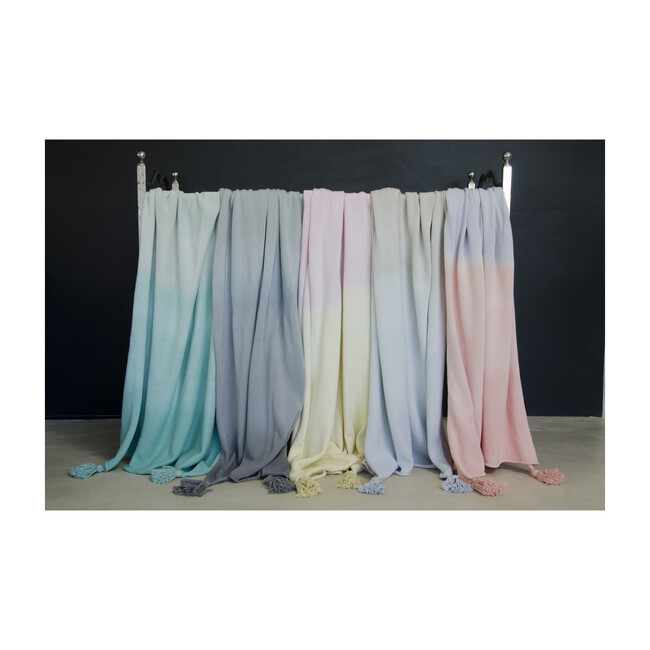 Ombre Baby Blanket, Soft Pink/Vanilla - Blankets - 7